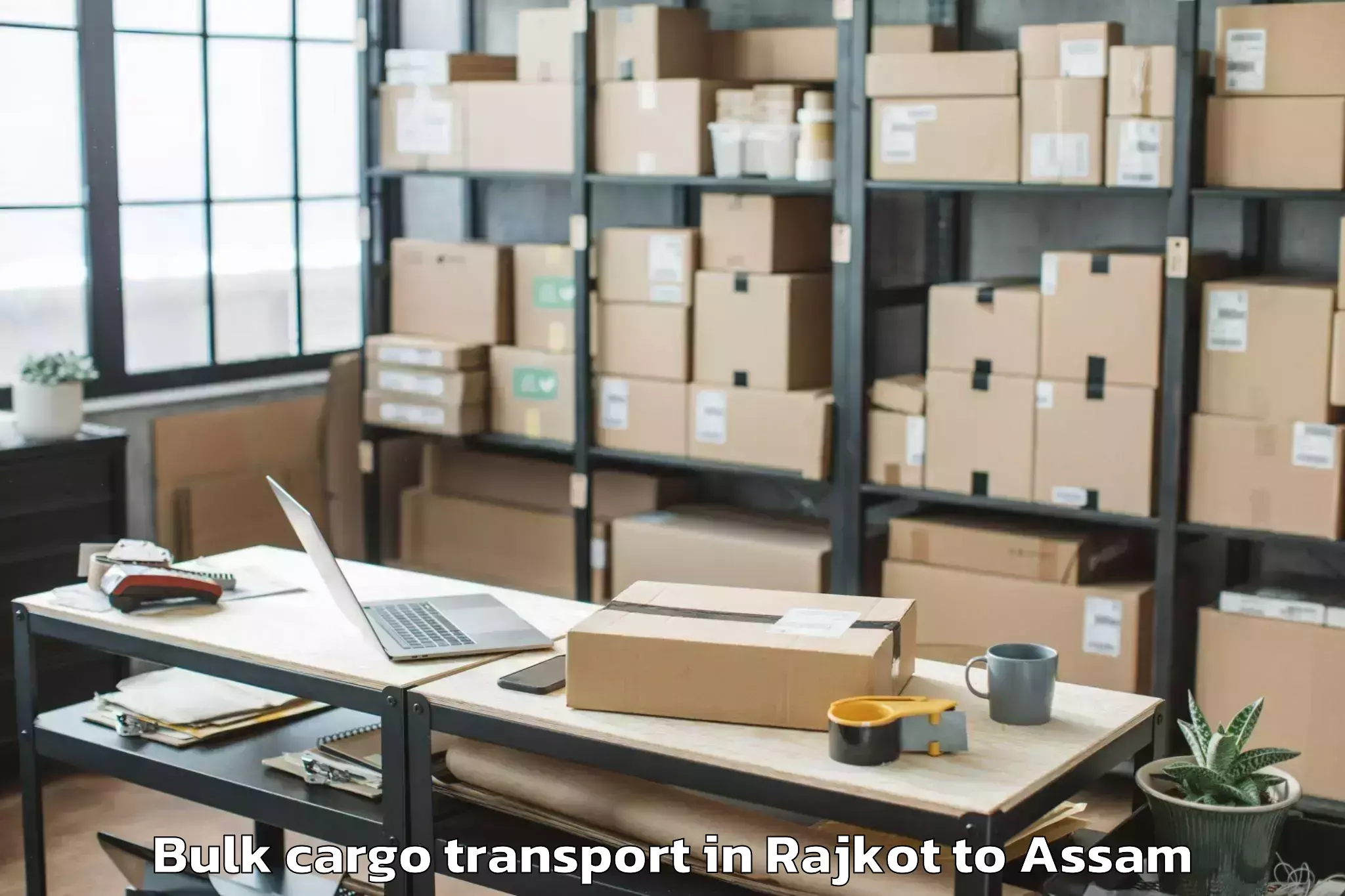 Book Rajkot to Bijni Pt Bulk Cargo Transport Online